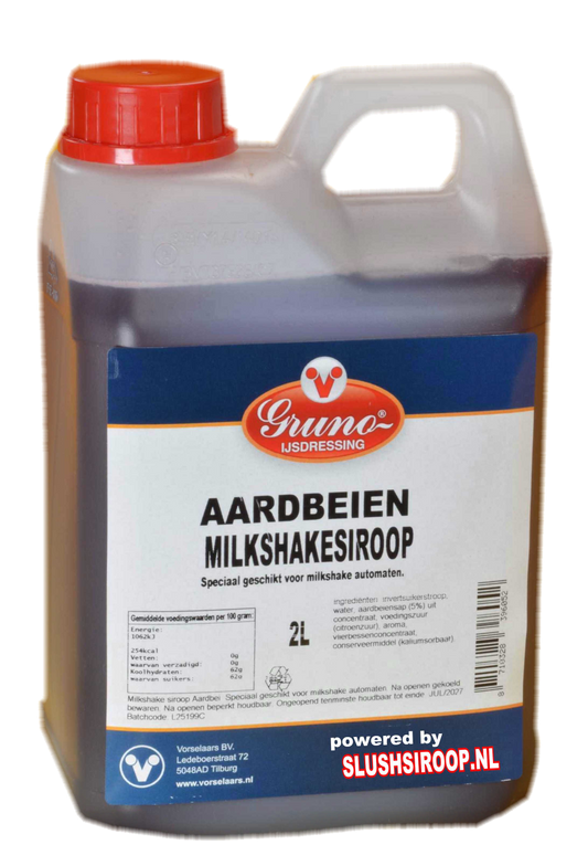 MilaNNE milkshake siroop aardbeien slushsiroop.nl tankje