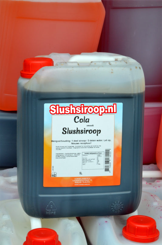 cola slush siroop - slushsiroop.nl in tank - tankje 5 liter